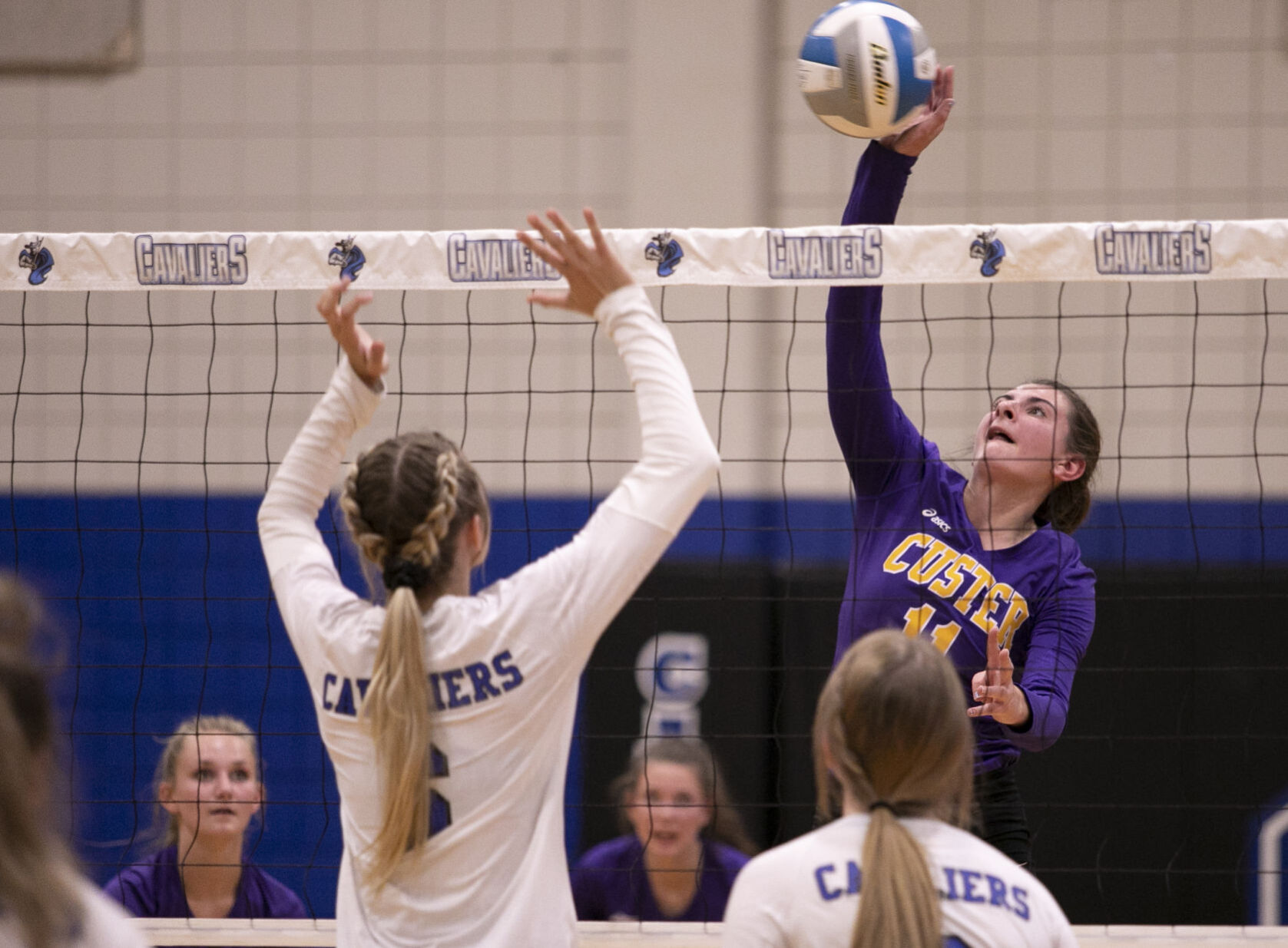 PHOTOS: Custer volleyball at St. Thomas More